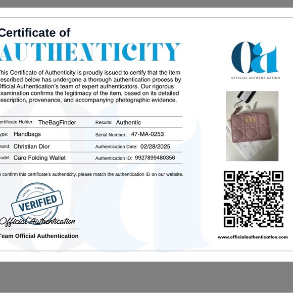 Dior Pink Quilted Caro Wallet - Picture 12 of 12